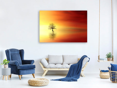 Leinwandbild Der Baum im Wasser