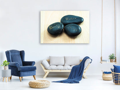 Leinwandbild Zeit für Wellness