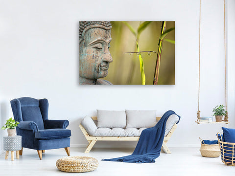 Leinwandbild XL Buddha Kopf