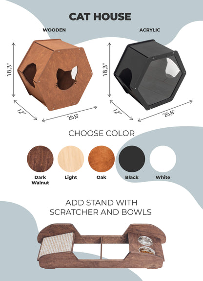 hexagon cat house