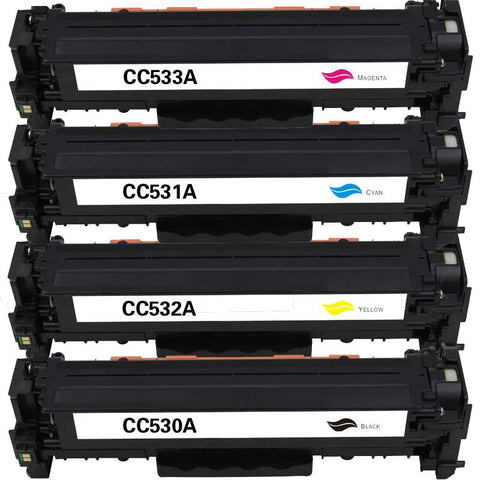RebuiltH30A, Made in Germany Toner passend zu HP CC530A/ CC531A/  CC532A/ CC533A