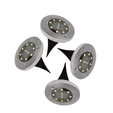 Solar Bodenleuchten 4er Set – wetterfest, für Garten, Weg & Terrasse
