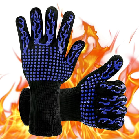 Fire-Master Lux Grillhandschuh – hitzebeständig, rutschfest, für Grill & Ofen