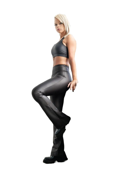 1169 - Extra hög midja läderlook leggings - Dansa med stil! 🖤✨