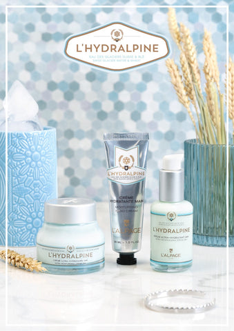 Set ou Coffret Cadeau Crème Visage Hydratante 24h + Sérum Visage Hydratante 24h + Crème Main L'HYDRALPINE