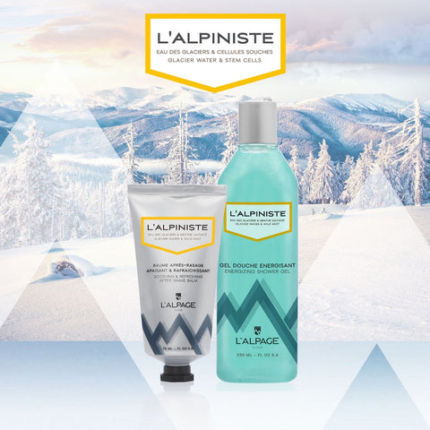 Set ou Coffret Cadeau Soin DUO Baume Après-Rasage Apaisant + Gel Douche Energisant L'ALPINISTE
