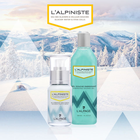 Set ou Coffret Cadeau Soin DUO Gel Soin Complet Hydratant + Gel Douche Energisant L'ALPINISTE