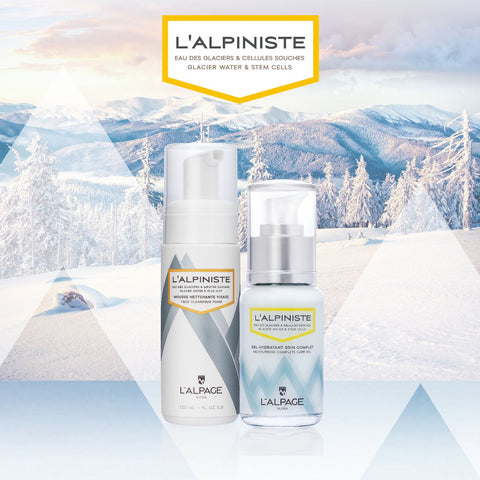 Set ou Coffret Cadeau DUO Gel Soin Complet Hydratant + Mousse Nettoyante L'ALPINISTE