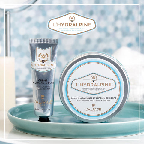 Set ou Coffret Cadeau Douche Gommante Exfoliante 200ml + Crème Main L'HYDRALPINE