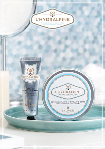 Set ou Coffret Cadeau Douche Gommante Exfoliante 200ml + Crème Main L'HYDRALPINE