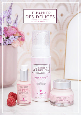 Set eller Gaveeske TRIO Krem Pleie Total + Serum Pleie Total + Rensemousse LE PANIER DES Délices