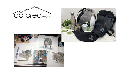 AC Crea Design - Swiss Heritage Ceramic Krus - 300ml "Alpine Wildlife Edition"