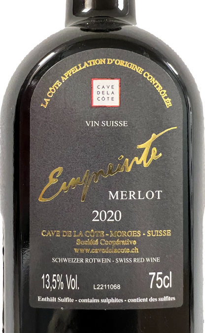 CAVE DE LA CÔTE - Imprint Merlot - 🍷 Swiss Winemaking Excellence 🇨🇭