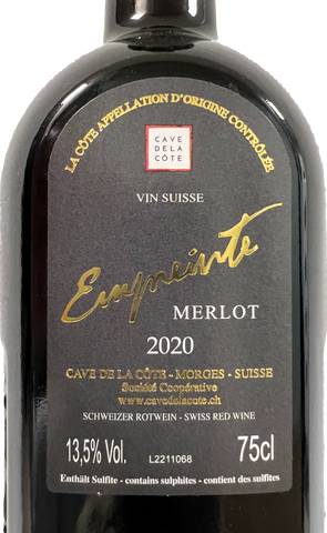 CAVE DE LA CÔTE - Imprint Merlot - 🍷 Swiss Winemaking Excellence 🇨🇭