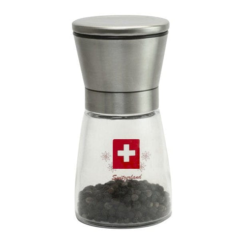 Spice Gewürzmühle aus Edelstahl & Glas mit Keramikmahlwerk