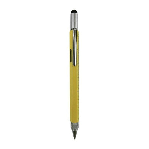 Workman's Multi Tool 8-in-1 Konstruktionsstift – Messing, Wasserwaage & Touch