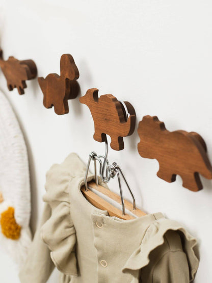 kids wooden wall hooks