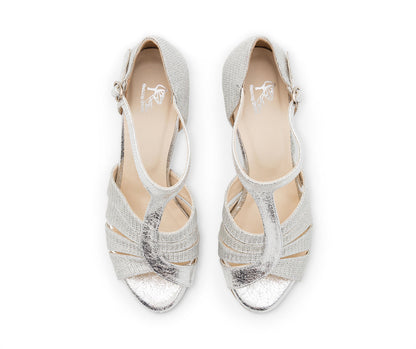 Glow Twinkle Tanzschuhe in Silber Glitter