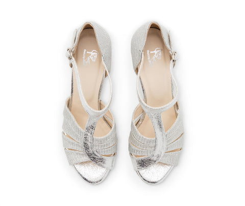 Glow Twinkle Tanzschuhe in Silber Glitter