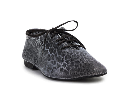 Flow Tanzschuhe in Silber & Schwarz Glitter