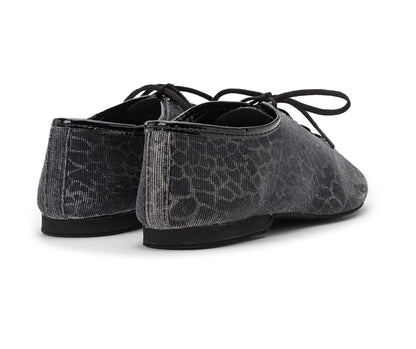 Flow Tanzschuhe in Silber & Schwarz Glitter