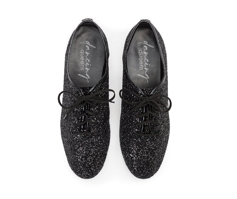 Flow Tanzschuhe in Schwarz Glitter