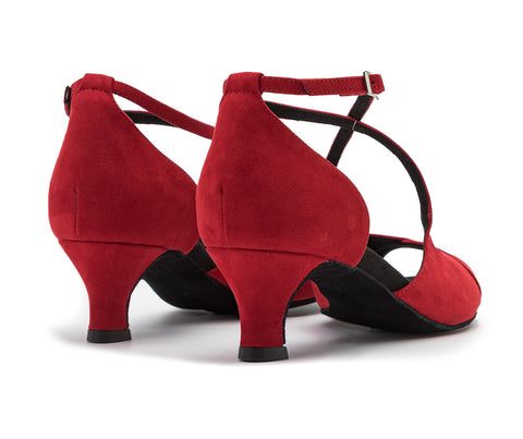 Grace Harmony Tanzschuhe in Rot Wildleder