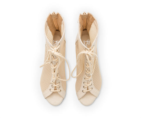Magnet Aura Tanzschuhe in Beige Wildleder