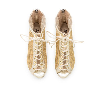 Magnet Aura Tanzschuhe in Gold Glitter