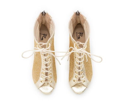 Magnet Aura Tanzschuhe in Gold Glitter
