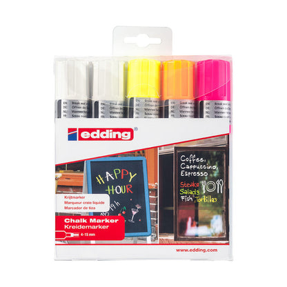 Edding® 4090 Kreidemarker, 4-15mm, 5er-Set