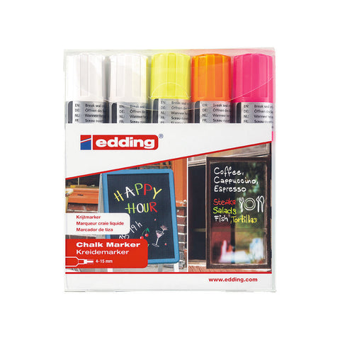 Edding® 4090 Kreidemarker, 4-15mm, 5er-Set