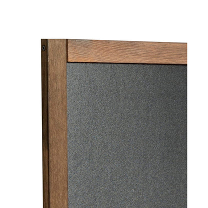 Wandkreidetafel mit Holzrahmen, Dunkelbraun, Indoor
