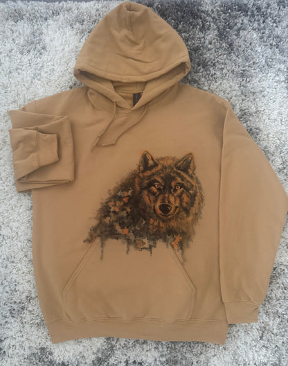 De Enigma wolf hoodie - winterse sferen