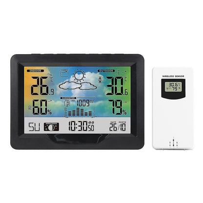 Wetterstation mit Funksensor – Temperatur, Luftfeuchte & Wettervorhersage