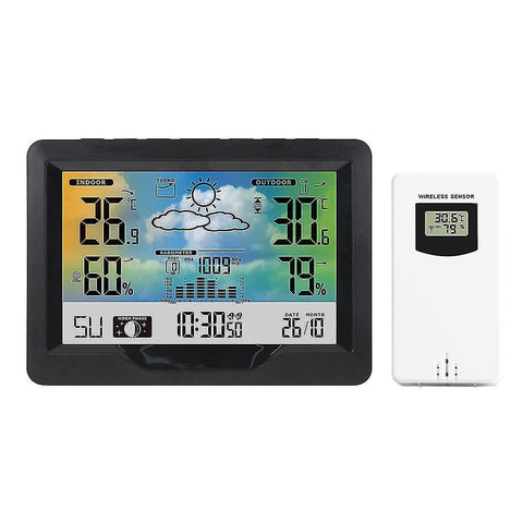 Wetterstation mit Funksensor – Temperatur, Luftfeuchte & Wettervorhersage