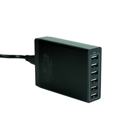 Key Power 6-Port USB Ladegerät – 60W, 2,4A pro Port & Kurzschlussschutz