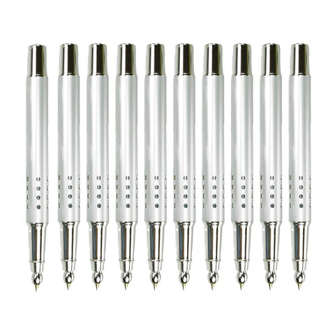 Starlight Rollerball 10er Set – Metall, 13,5 cm, schwarz schreibend
