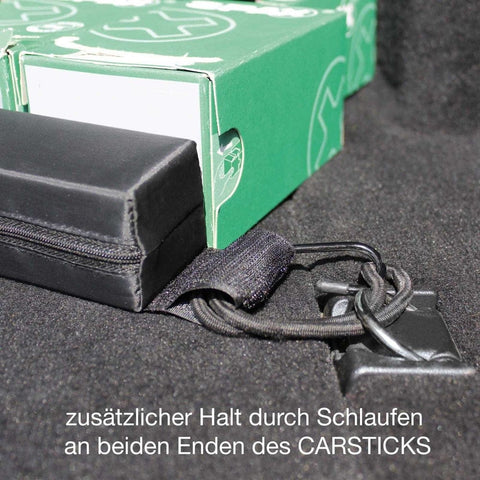 Car Stick Gepäckfixierung – 3 Klettband-Stege, Schaumstoff & Nylon