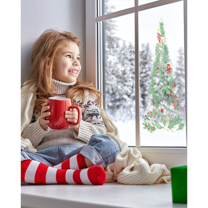 Securit® Fensterschablonen Weinachten, 3er Set, Format: A2, inkl. 1 Securit® Kreidestift