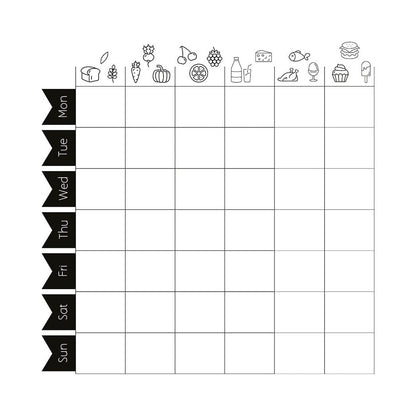 Securit® Fensterschablonen "Windoodle", Format: A2, Thema: Food, inkl. 1 Securit® Kreidestift, 3er Set