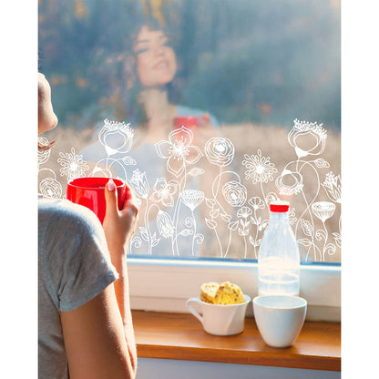 Securit® Fensterschablonen "Home", 3er Set, Format: A3, inkl. 1 Securit® Kreidestift