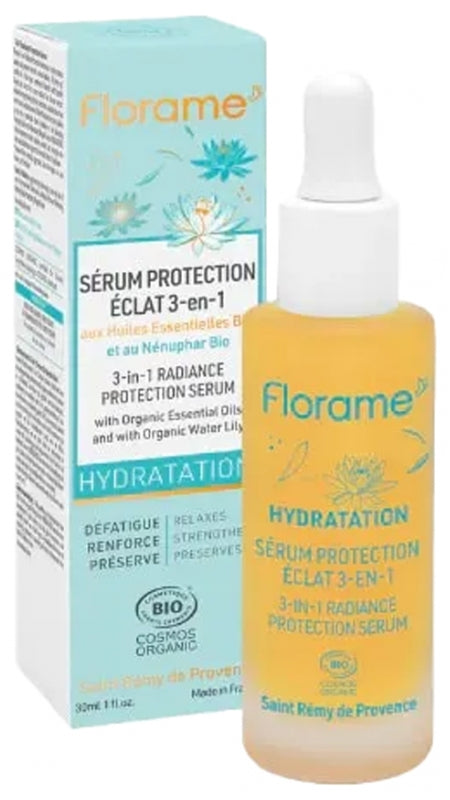 Florame Hydration 3-in-1 Radiance Protection Serum Organic 30 ml