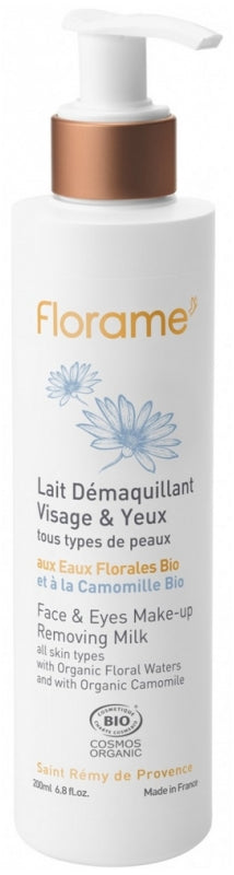 Florame Organic Face & Eyes Make-up Removing Milk 200ml