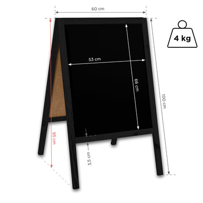 Holz Kundenstopper "ColorFrame" 100x60cm, Indoor