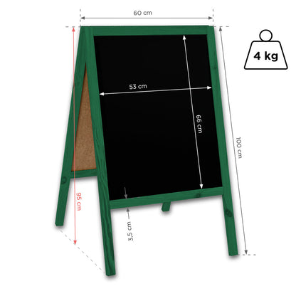 Holz Kundenstopper "ColorFrame" 100x60cm, Indoor