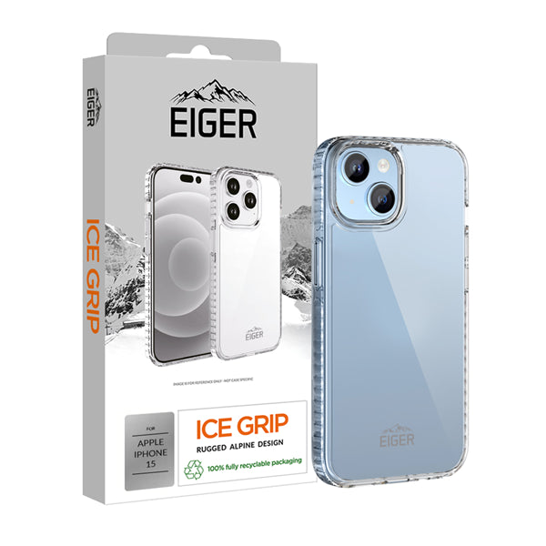 iPhone 15, Ice Grip Case clear