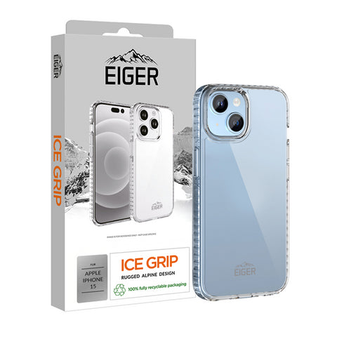 iPhone 15, Ice Grip Case clear