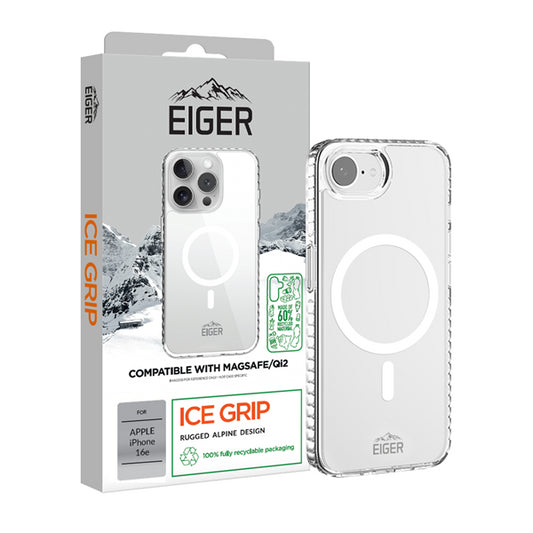 iPhone 16e, Ice Grip MagSafe Case trans.