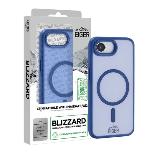 iPhone 16e, Blizzard Case blau